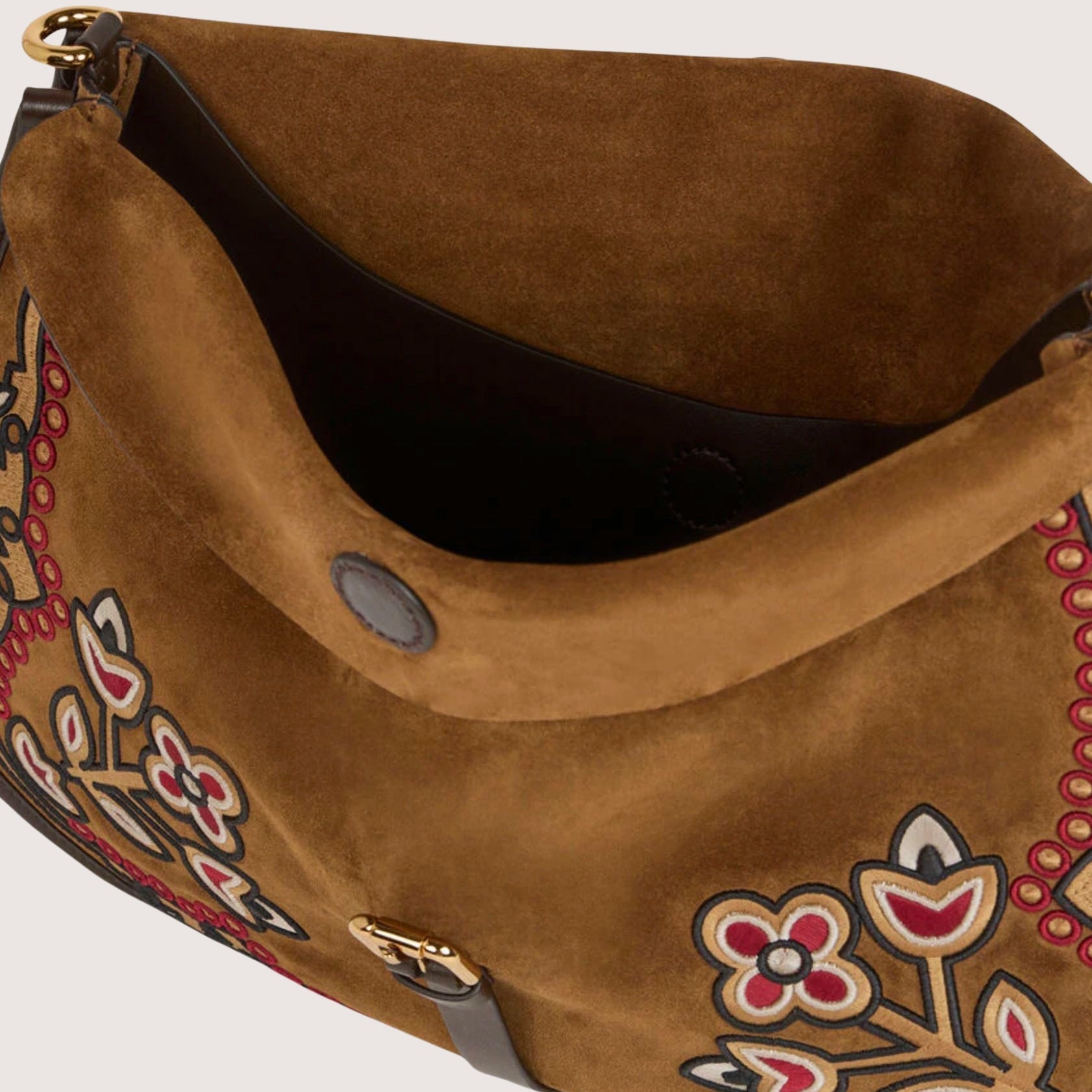 Pony Embroidery Suede - Maxi