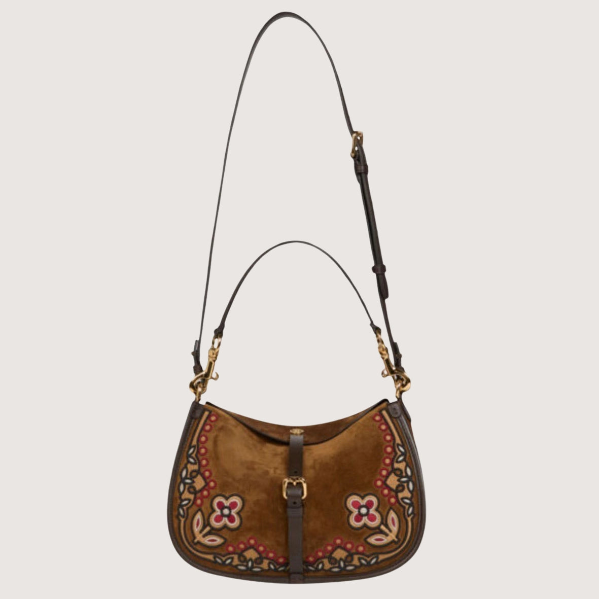 Pony Embroidery Suede - Medium
