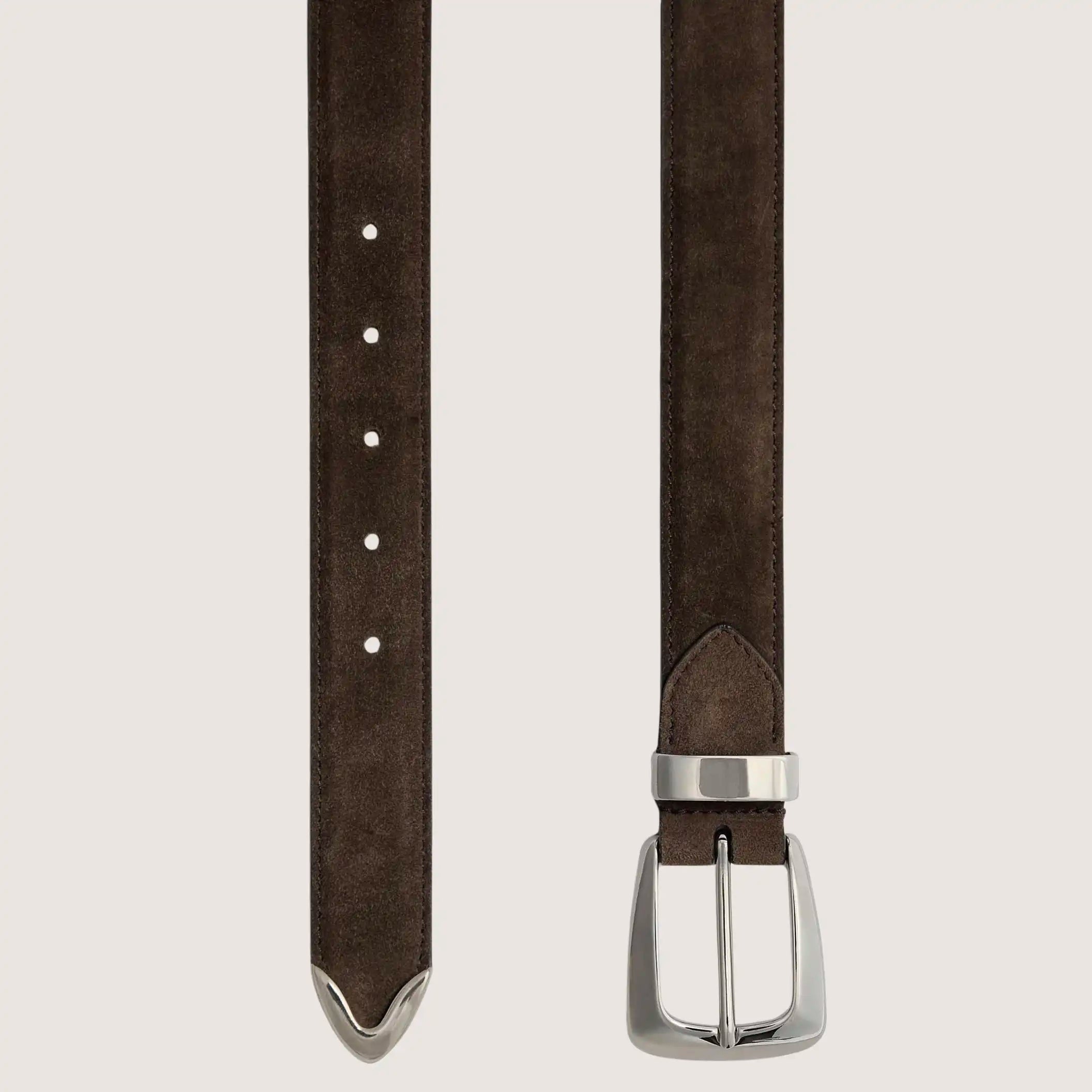 Benny Belt Suede - Silver Buckle