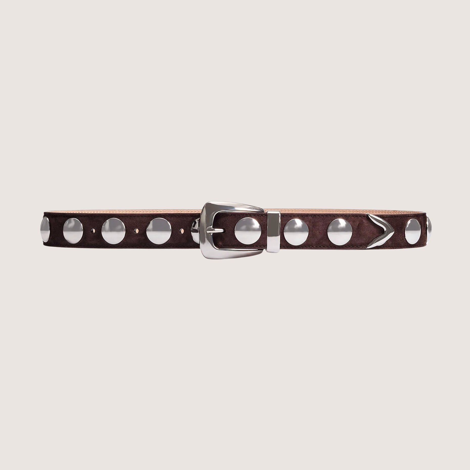 Benny Belt With Studs - Suede