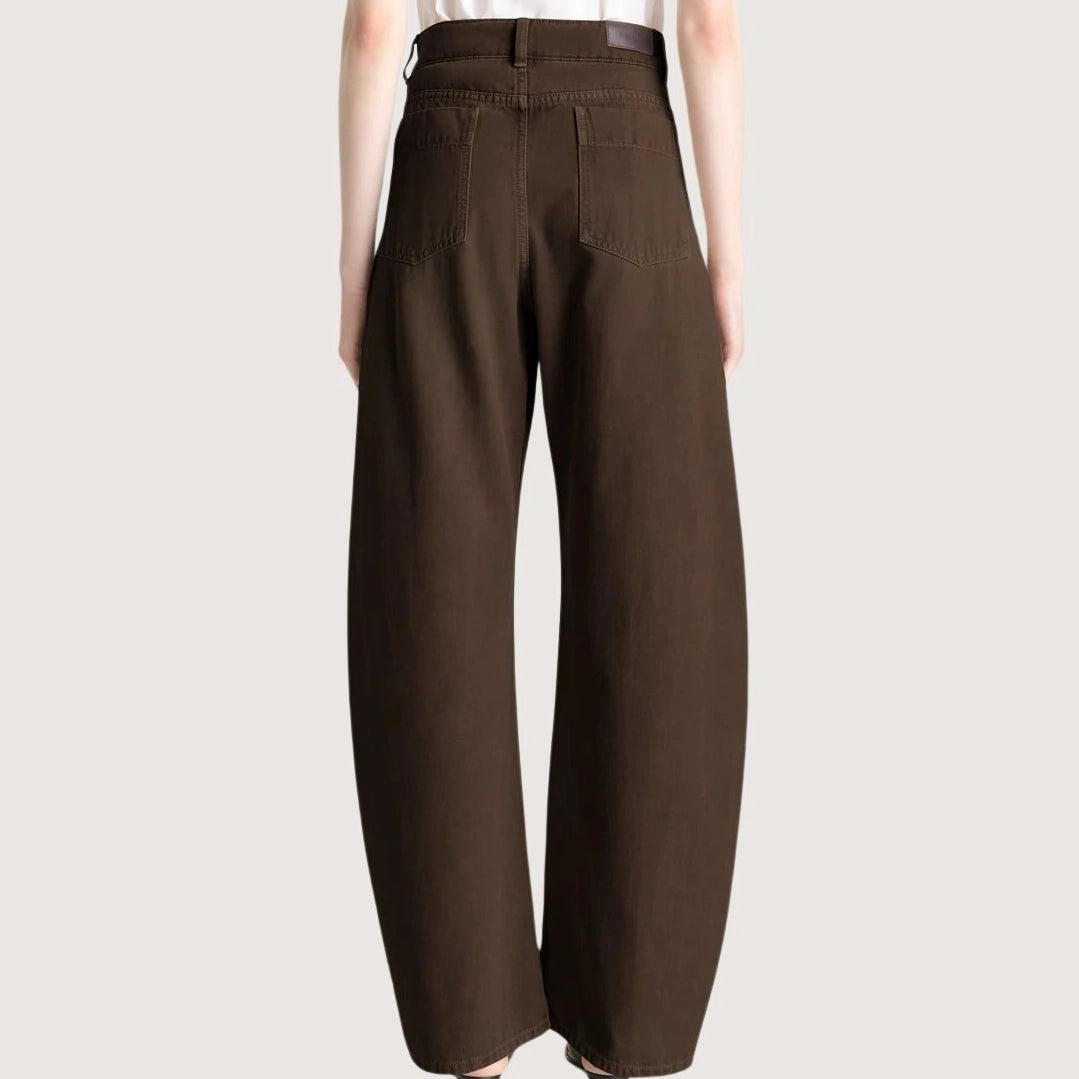 High Waisted Curved Pants
