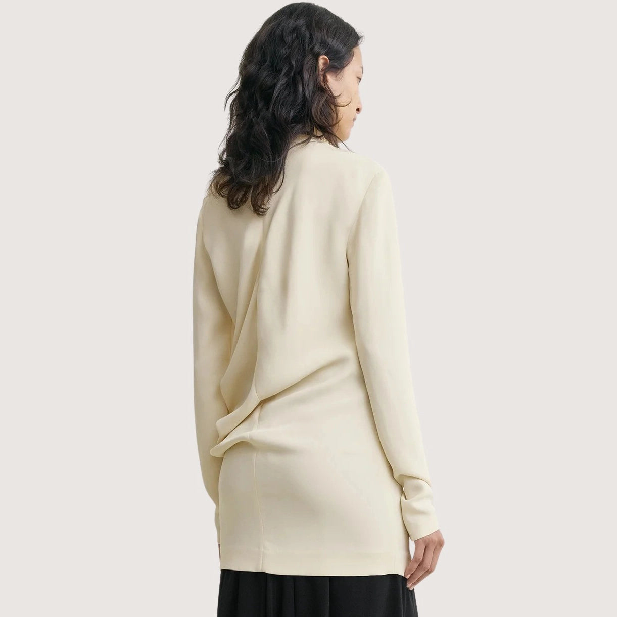 High-Neck Twist Blouse