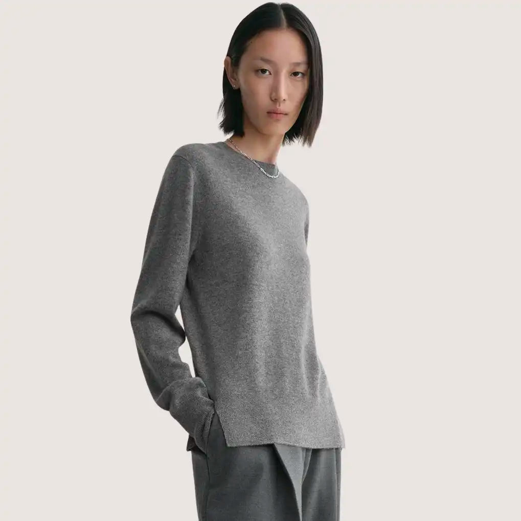 Crew Neck Cashmere Knit