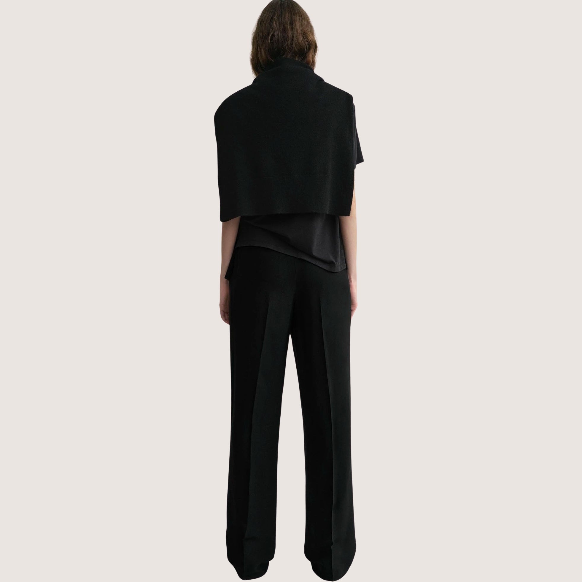 Double Pleat Straight Trouser