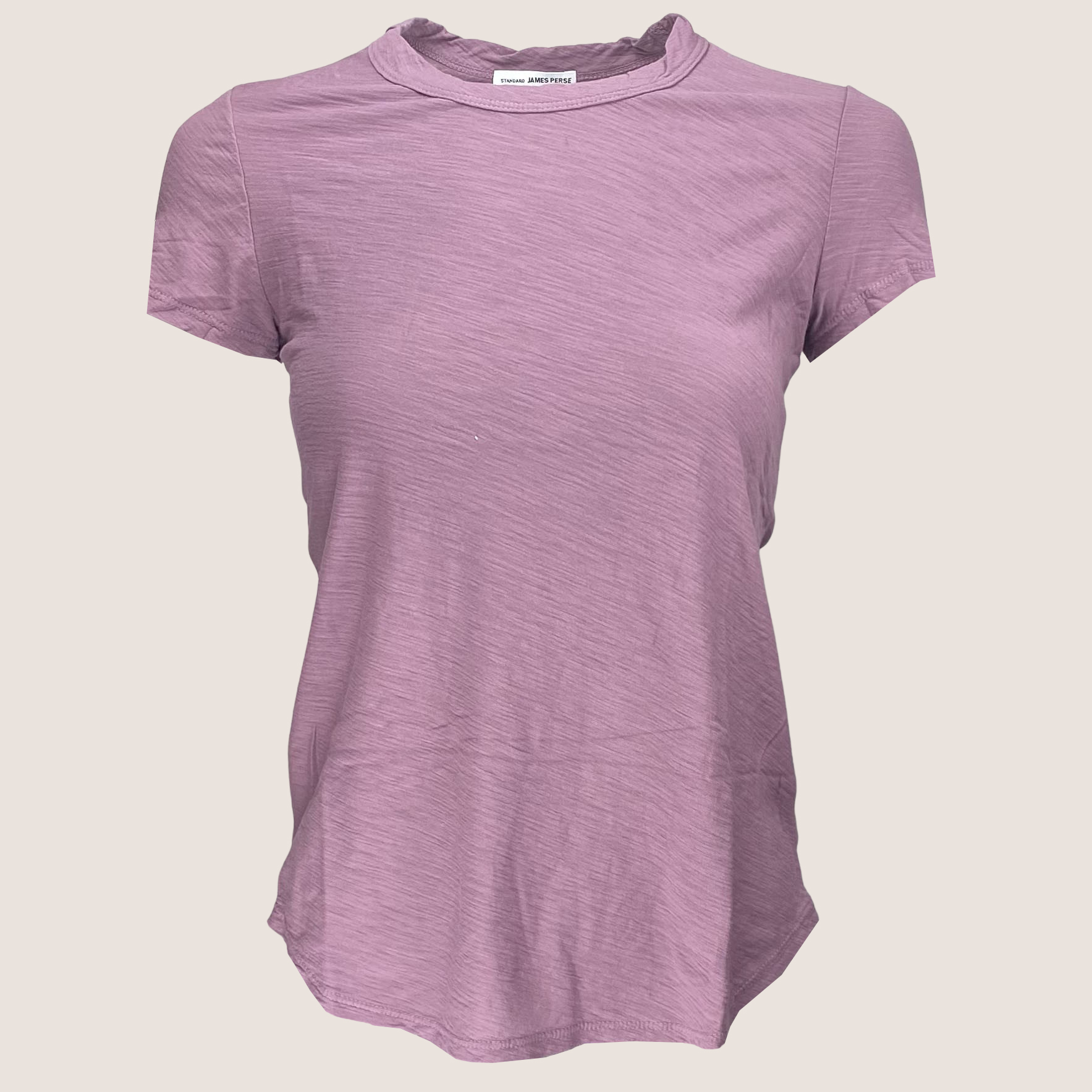 Sheer Slub Crew Neck Tee Leah Maria