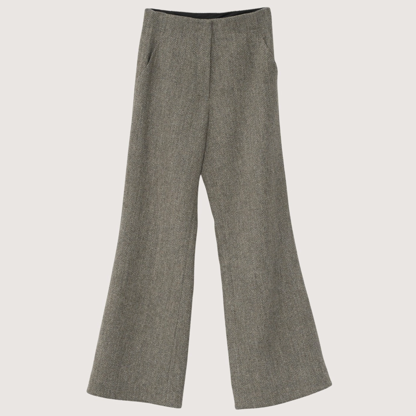 Shetland Wool Flared Pants