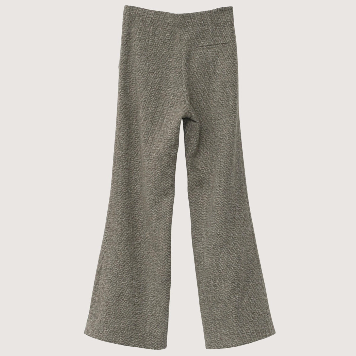 Shetland Wool Flared Pants