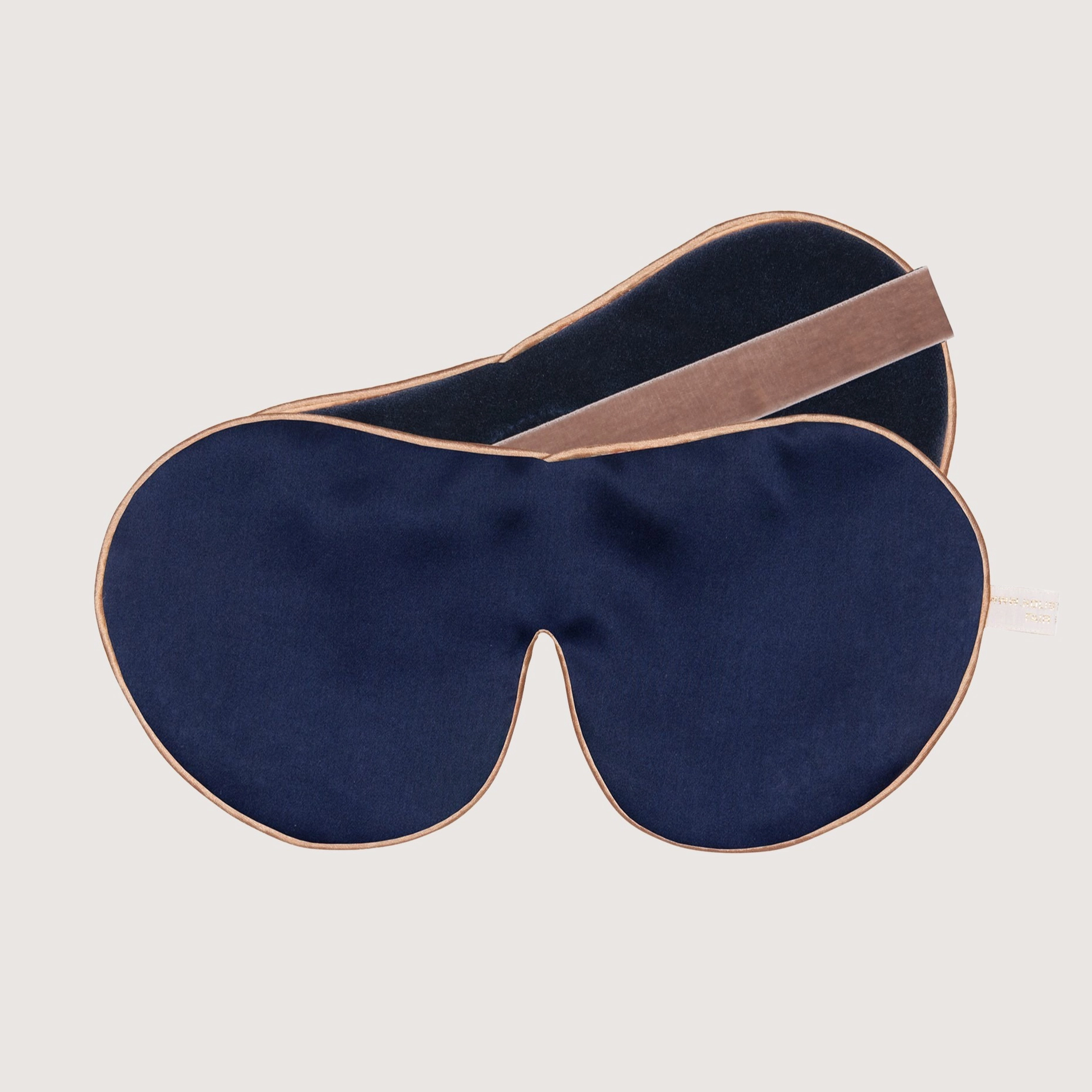 Silk Eye Mask - One Strap - Navy