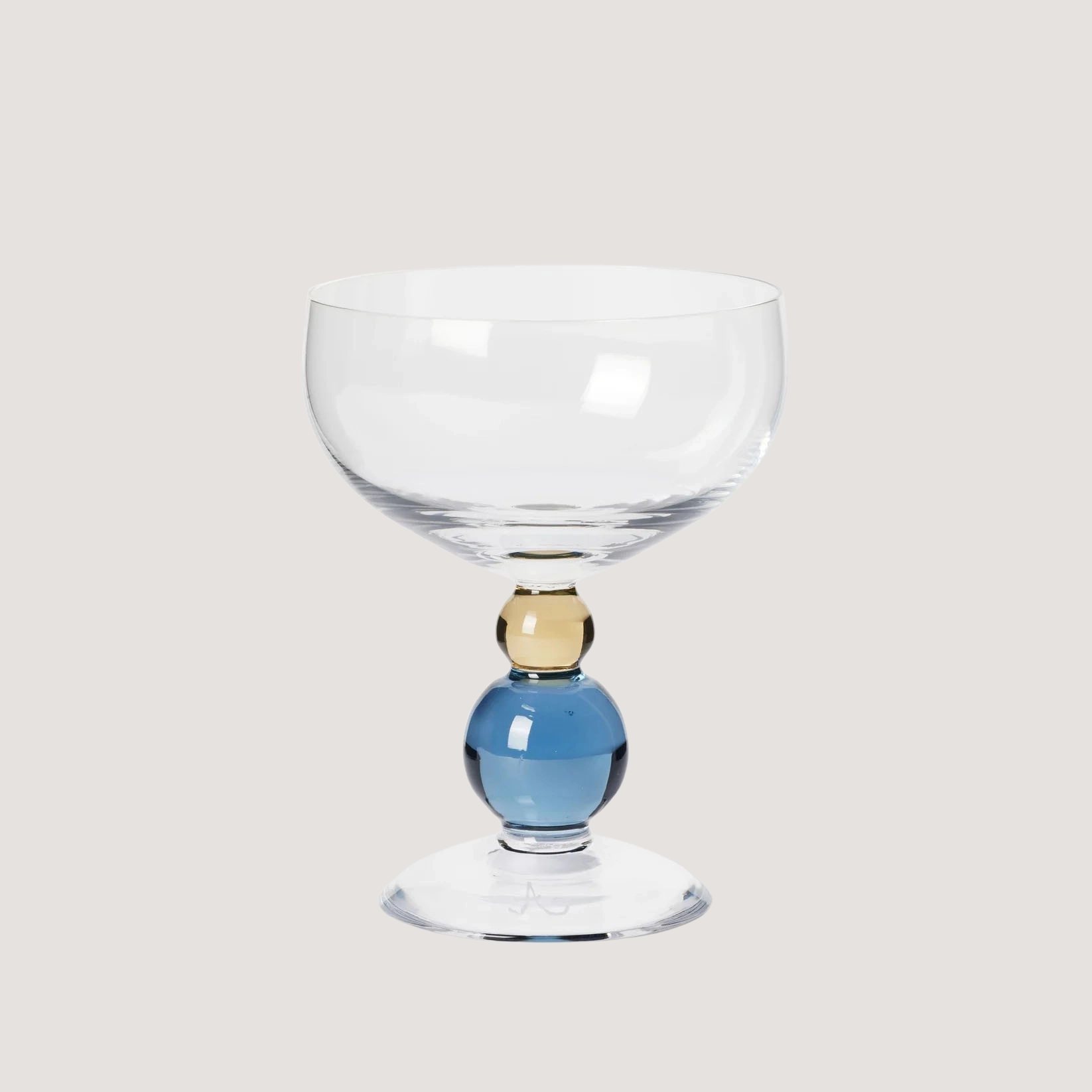 Noam Champagne Glass - Hazel/Smoke