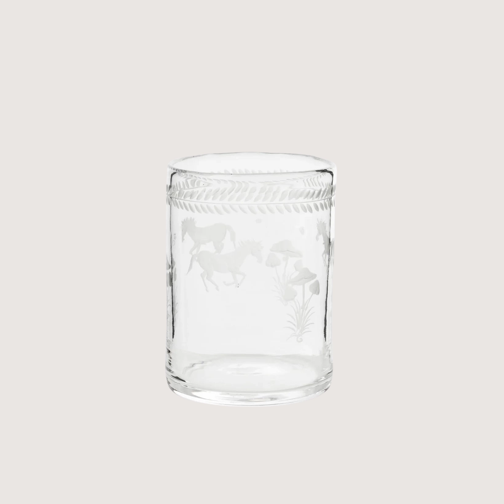 Barbro Water Glass - Horses