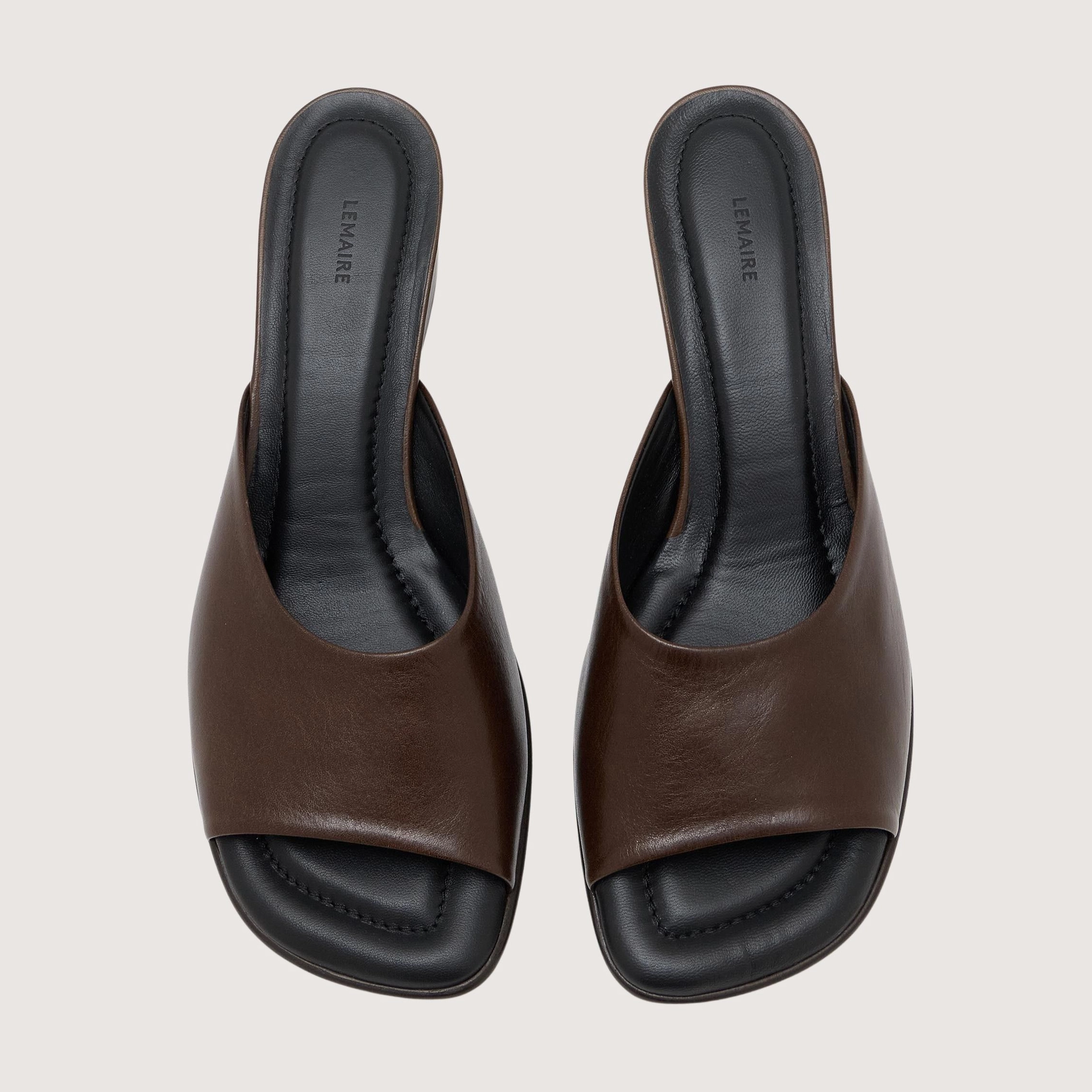 Squared Heeled Mules 55